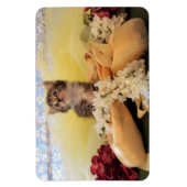 Kate the Ballerina Kitten - Cat Magnet マグネット (縦)