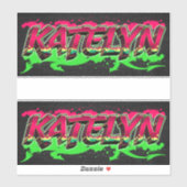 Katelyn Vorname Name Graffiti Aufkleber Sticker シール (シート)
