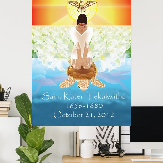 Kateri Tekakwithaポスター ポスター (ホームオフィス)