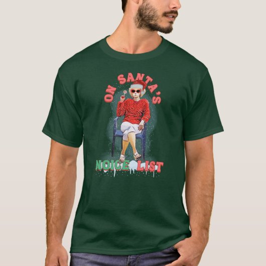 Kath and Kim Christmas Noice List Funny with Lolli Tシャツ (正面)