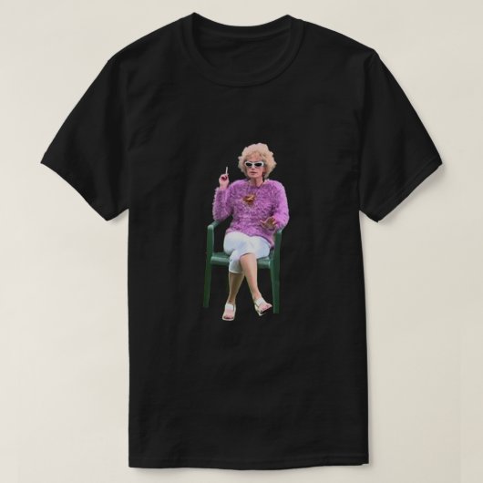 Kath and Kim Kath Having a Smoke Tシャツ (デザイン正面)
