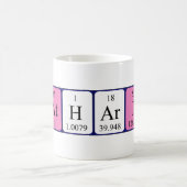 Katharineの周期表の名前のマグ コーヒーマグカップ (中央)