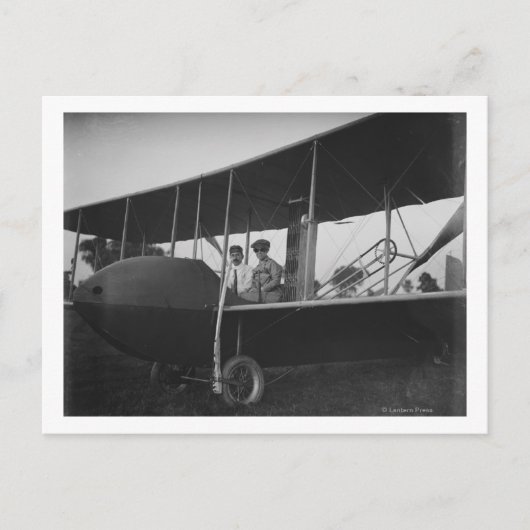 Katharine WrightとOrvilleのモデルHS ポストカード (正面)