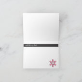 Katherine - ピンクとブラック サンキューカード (内部)