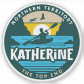 Katherine, Northern Territory Australiaステッカー シール (正面)
