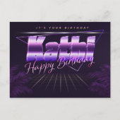 Kathi Name Vorname lila Postkarte Geburtstag ポストカード (正面)