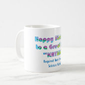 Kathieの誕生日 コーヒーマグカップ (正面左)