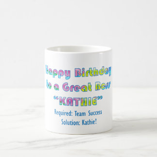 Kathieの誕生日 コーヒーマグカップ