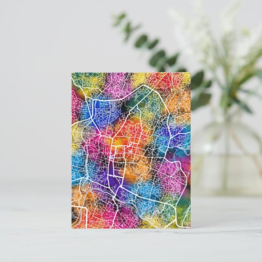 Kathmandu Nepal Map ポストカード (スタンド正面)