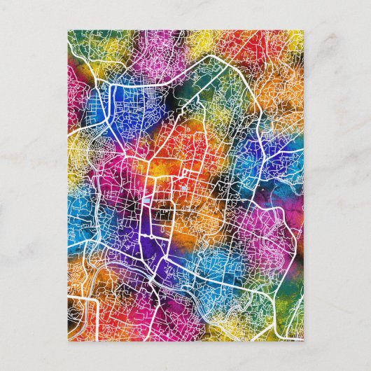 Kathmandu Nepal Map ポストカード (正面)