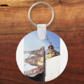 Kathmandu Nepal Swayambunath Buddhist Temple キーホルダー (正面)