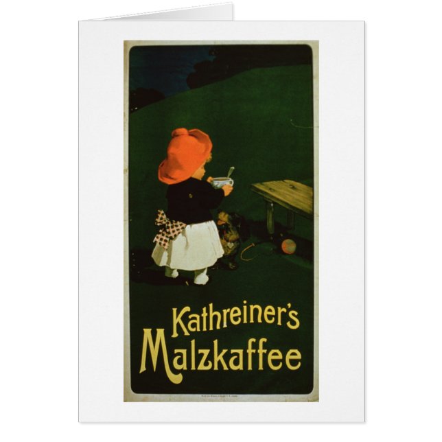 「KathreinerのモルトCoffeeのためのポスター広告 (正面)