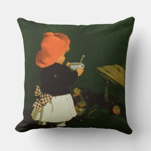 「KathreinerのモルトCoffeeのためのポスター広告 クッション (正面)