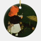 「KathreinerのモルトCoffeeのためのポスター広告 セラミックオーナメント (裏面)