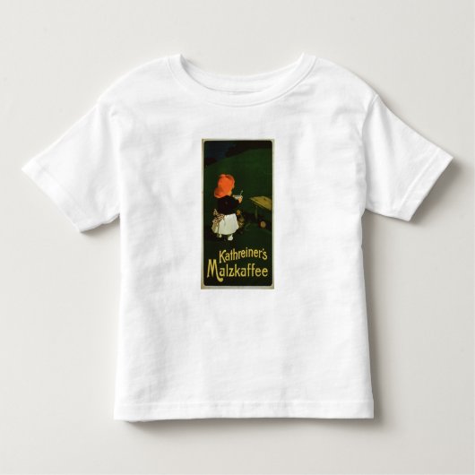 「KathreinerのモルトCoffeeのためのポスター広告 トドラーTシャツ (正面)