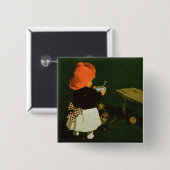 「KathreinerのモルトCoffeeのためのポスター広告 缶バッジ (正面&裏面)