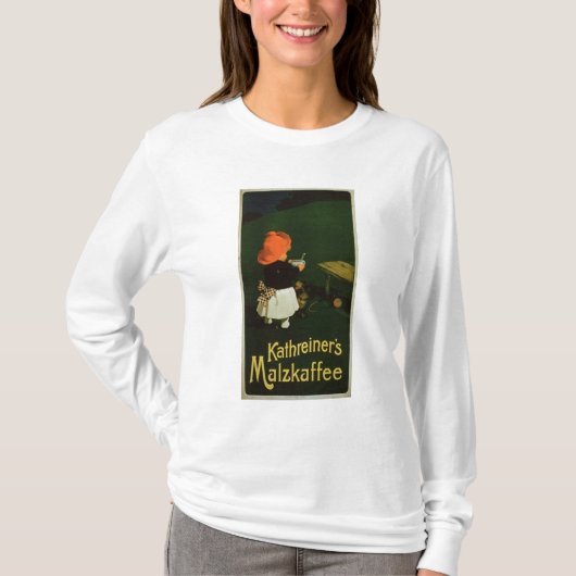 「KathreinerのモルトCoffeeのためのポスター広告 Tシャツ (正面)