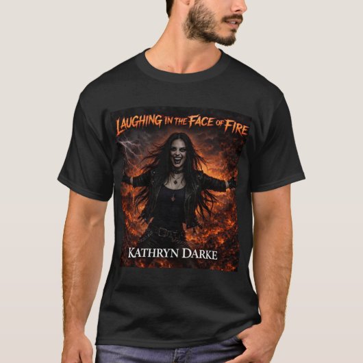 Kathryn Dark "Fireの顔で笑う" アルバム Tシャツ (正面)