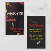 Kathyの名刺の前部及び背部 名刺 (正面/裏面)