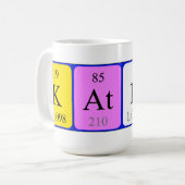 Kathy定期的なテーブル名mug コーヒーマグカップ (正面左)