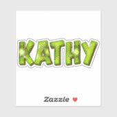 Kathy Name Kiwi Design Aufkleber Sticker シール (シート)