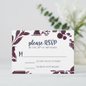 KatieのためのRSVPカード 出欠カード (スタンド正面)