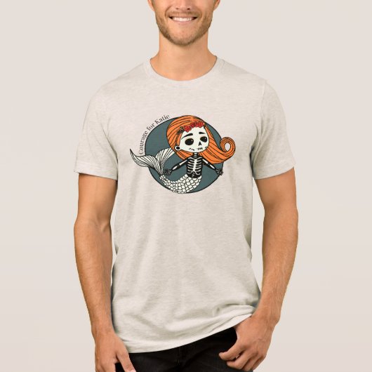 Katieの勇気 – 新しいロゴティー トライブレンドTシャツ (正面)