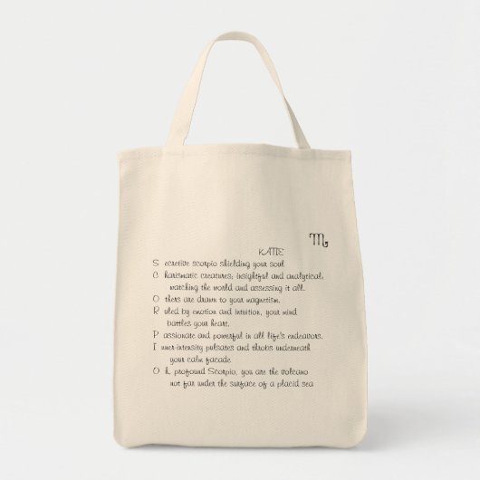 KATIEの蠍座のトートバック トートバッグ (正面)