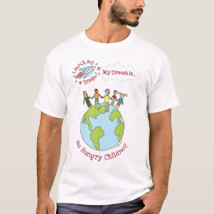 Katieの"空腹な子供無し"のワイシャツ Tシャツ