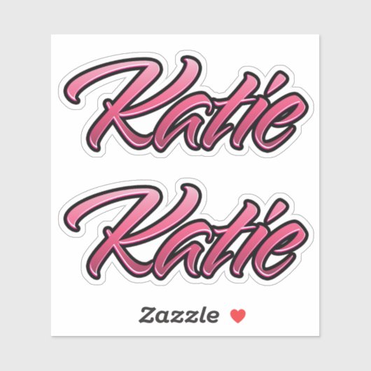 Katie faded pink Aufkleber Sticker Stickerset シール (シート)