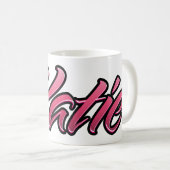 Katie faded pink Tasse Teetasse Kaffeetasse コーヒーマグカップ (正面右)