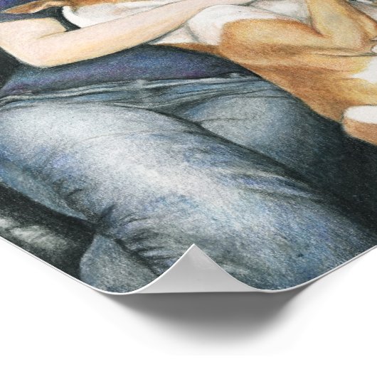 "Katie & Java" Art Print ポスター (角)