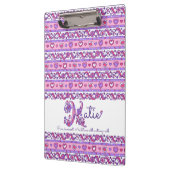 Katie name意味ハート文字Kクリップボード クリップボード (左)