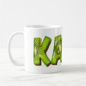 Katie Name Kiwi Style Tasse Teetasse Kaffeetasse コーヒーマグカップ (左)