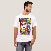 Katie Pfeifferを絵を描いている芸術の辛口の女の子 Tシャツ (正面フル)