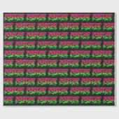 Katie Vorname Name Graffiti red green ラッピングペーパー (フラット)