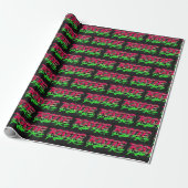 Katie Vorname Name Graffiti red green ラッピングペーパー (アンロールド)