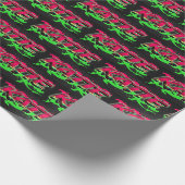 Katie Vorname Name Graffiti red green ラッピングペーパー (角)