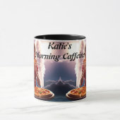 Katie's Morning Caffeineカスタマイズ可パーソナライズされた能 マグカップ (中央)