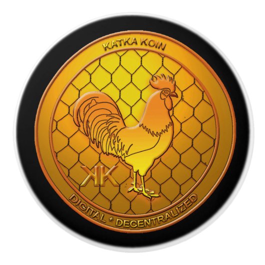 KatkaKoin暗号通貨ICO セラミックノブ (正面)