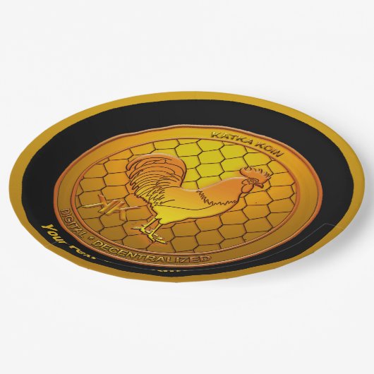 KatkaKoin暗号通貨ICO ペーパープレート (アングル)