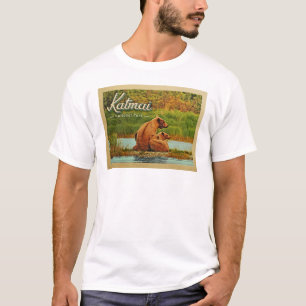 Katmaiの国立公園はヴィンテージに耐えます Tシャツ