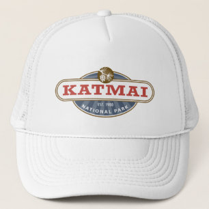 Katmaiの国立公園、アラスカ キャップ