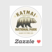 Katmai National Park Alaska Since 1918 シール (シート)