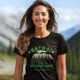 Katmai National Park Alaska Since 1918 トライブレンドＴシャツ