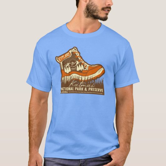 Katmai National Park And Preserve Alaska Brown And Tシャツ (正面)