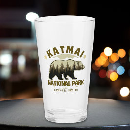 Katmai National Park, Established 1918, Alaska タンブラーグラス