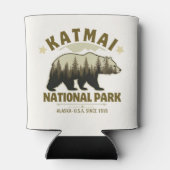 Katmai National Park, Established 1918, Alaska 缶クーラー (裏面)