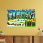 Katmai Nat'l Park, Alaska - Large Letter Scenes キャンバスプリント (インサイチュ (リビング))