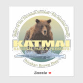Katmai NP (Brown Bear) WT シール (シート)